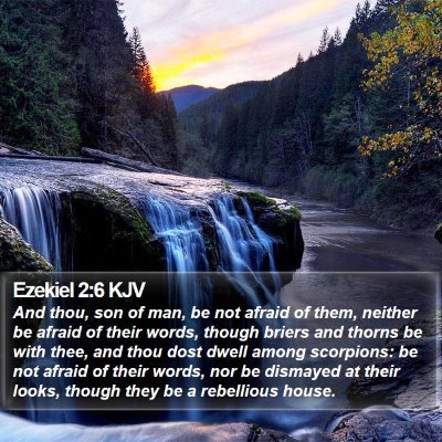Ezekiel 2:6 KJV Bible Verse Image