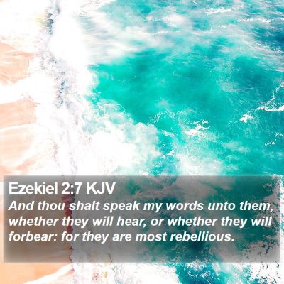Ezekiel 2:7 KJV Bible Verse Image