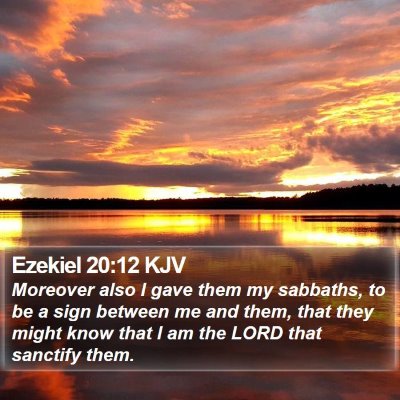 Ezekiel 20:12 KJV Bible Verse Image