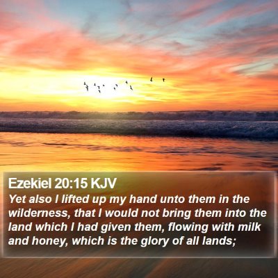 Ezekiel 20:15 KJV Bible Verse Image