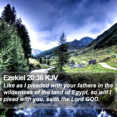 Ezekiel 20:36 KJV Bible Verse Image