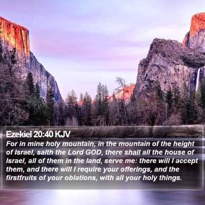 Ezekiel 20:40 KJV Bible Verse Image