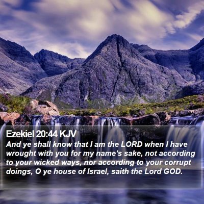 Ezekiel 20:44 KJV Bible Verse Image