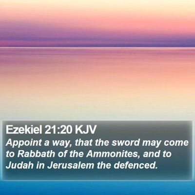 Ezekiel 21:20 KJV Bible Verse Image