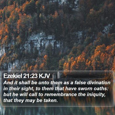 Ezekiel 21:23 KJV Bible Verse Image