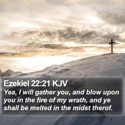 Ezekiel 22:21 KJV Bible Verse Image