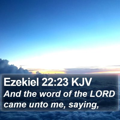 Ezekiel 22:23 KJV Bible Verse Image