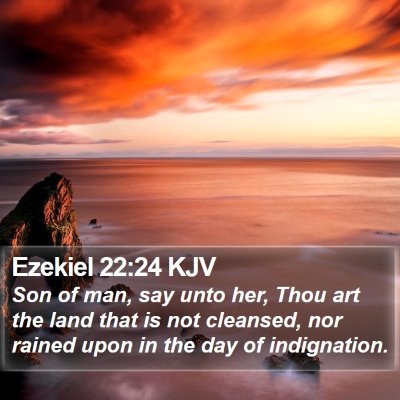 Ezekiel 22:24 KJV Bible Verse Image