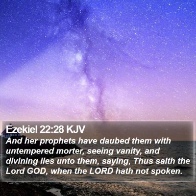 Ezekiel 22:28 KJV Bible Verse Image