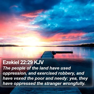 Ezekiel 22:29 KJV Bible Verse Image