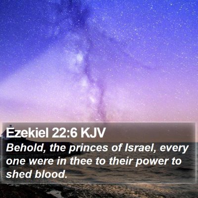 Ezekiel 22:6 KJV Bible Verse Image