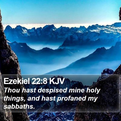 Ezekiel 22:8 KJV Bible Verse Image
