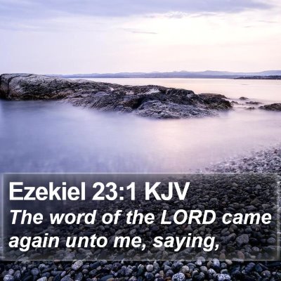 Ezekiel 23:1 KJV Bible Verse Image