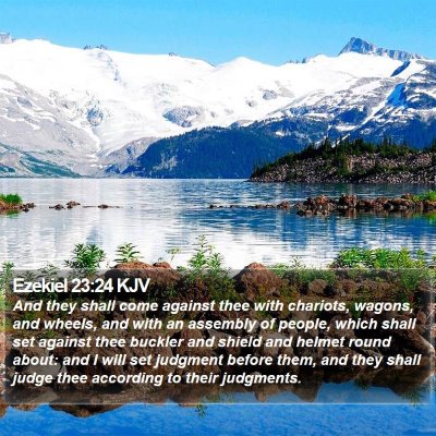 Ezekiel 23:24 KJV Bible Verse Image