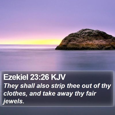 Ezekiel 23:26 KJV Bible Verse Image
