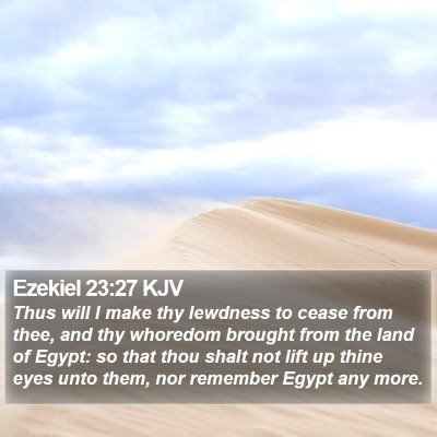Ezekiel 23:27 KJV Bible Verse Image