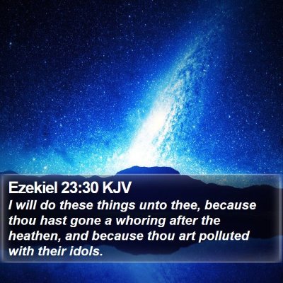 Ezekiel 23:30 KJV Bible Verse Image