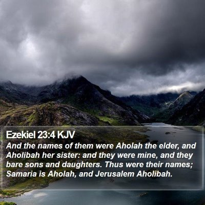 Ezekiel 23:4 KJV Bible Verse Image