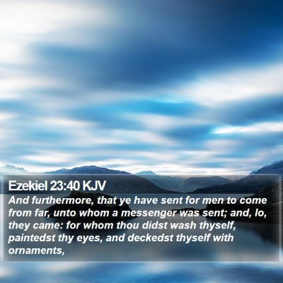 Ezekiel 23:40 KJV Bible Verse Image