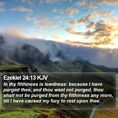 Ezekiel 24:13 KJV Bible Verse Image