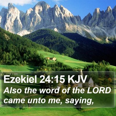 Ezekiel 24:15 KJV Bible Verse Image