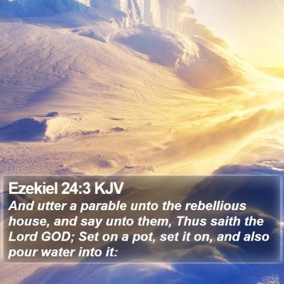 Ezekiel 24:3 KJV Bible Verse Image