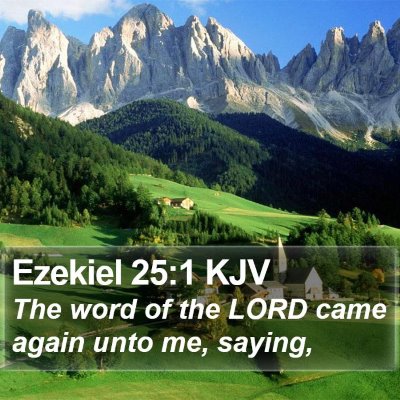 Ezekiel 25:1 KJV Bible Verse Image