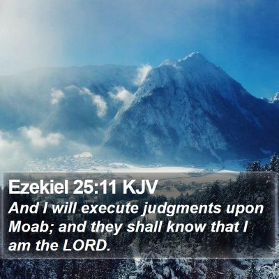 Ezekiel 25:11 KJV Bible Verse Image