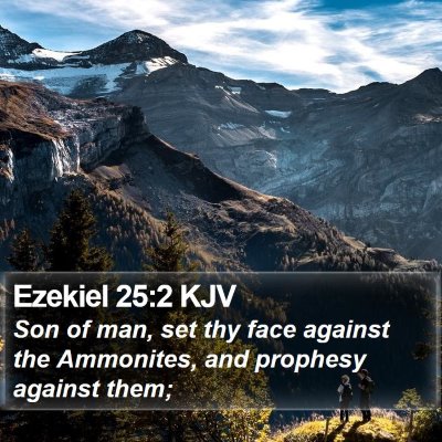 Ezekiel 25:2 KJV Bible Verse Image