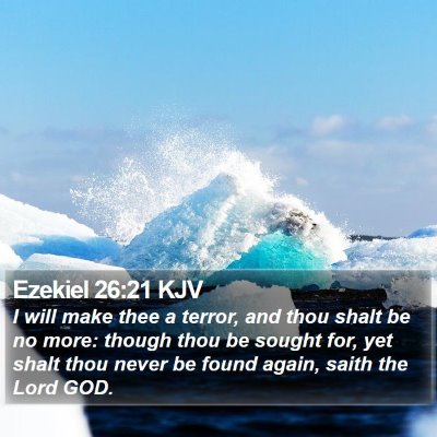 Ezekiel 26:21 KJV Bible Verse Image