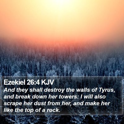 Ezekiel 26:4 KJV Bible Verse Image