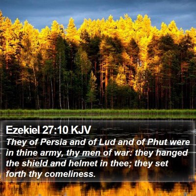 Ezekiel 27:10 KJV Bible Verse Image