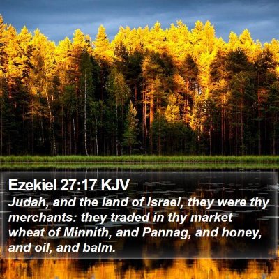 Ezekiel 27:17 KJV Bible Verse Image