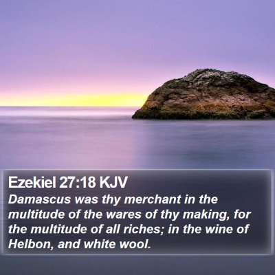 Ezekiel 27:18 KJV Bible Verse Image