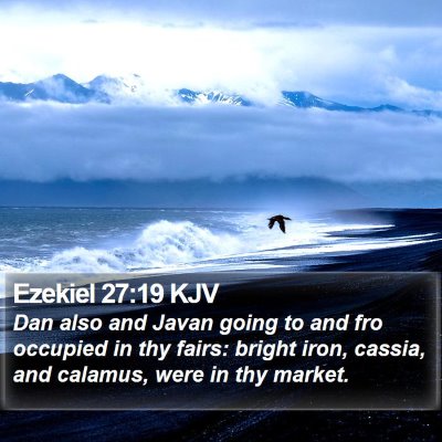 Ezekiel 27:19 KJV Bible Verse Image
