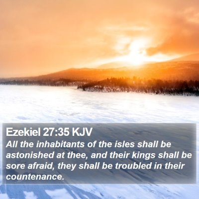 Ezekiel 27:35 KJV Bible Verse Image