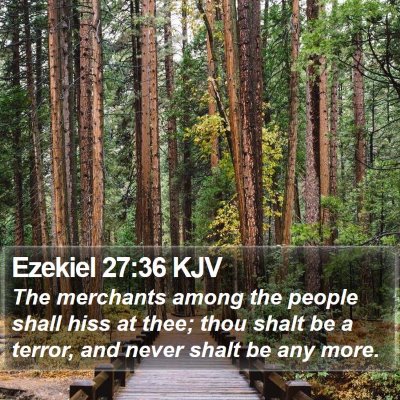 Ezekiel 27:36 KJV Bible Verse Image