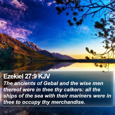 Ezekiel 27:9 KJV Bible Verse Image