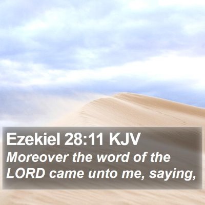 Ezekiel 28:11 KJV Bible Verse Image