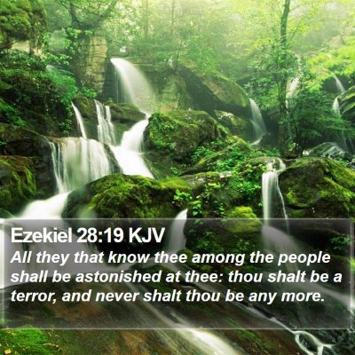 Ezekiel 28:19 KJV Bible Verse Image