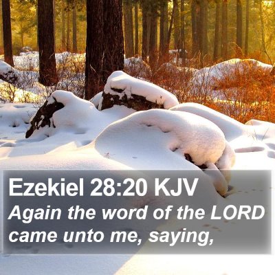 Ezekiel 28:20 KJV Bible Verse Image