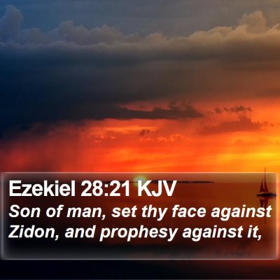 Ezekiel 28:21 KJV Bible Verse Image