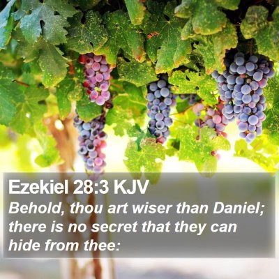 Ezekiel 28:3 KJV Bible Verse Image