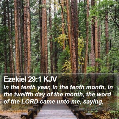 Ezekiel 29:1 KJV Bible Verse Image
