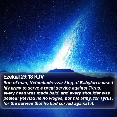 Ezekiel 29:18 KJV Bible Verse Image