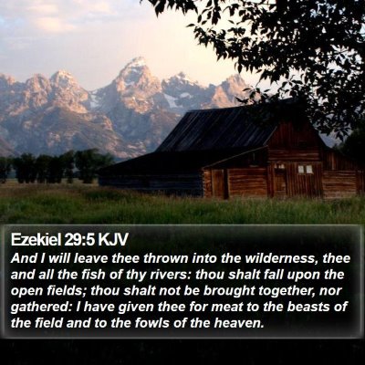 Ezekiel 29:5 KJV Bible Verse Image