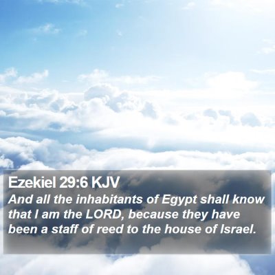 Ezekiel 29:6 KJV Bible Verse Image