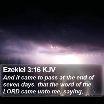 Ezekiel 3:16 KJV Bible Verse Image