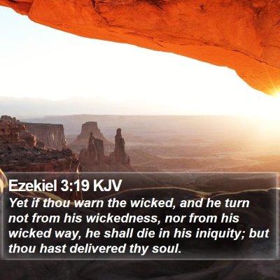 Ezekiel 3:19 KJV Bible Verse Image