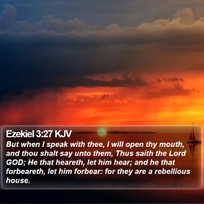 Ezekiel 3:27 KJV Bible Verse Image